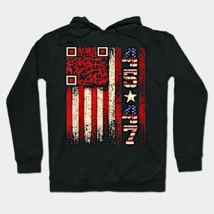 Qr Scan Me President Trump 4547 Trump Dancing Code Hoodie
